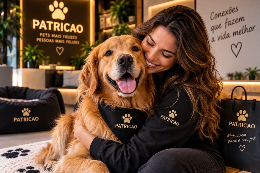 Tutor com seu pet PATRICAO